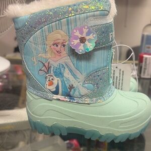 Disney Frozen Glittery Blue Snow Boots